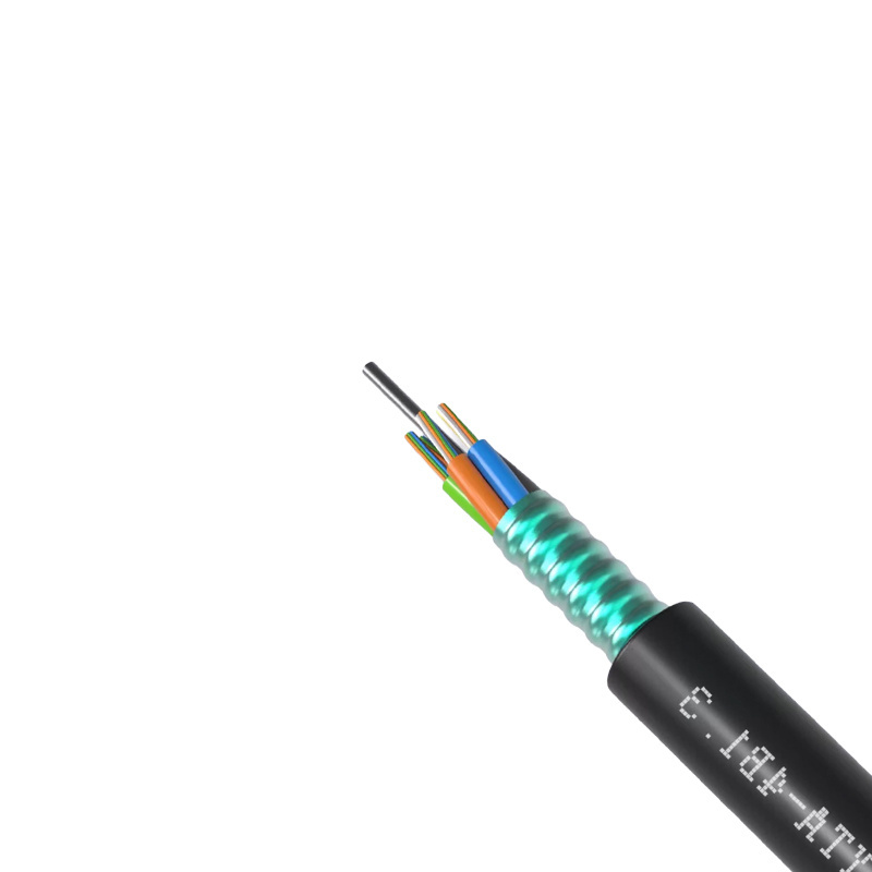 Loose Tube 12 24 32 48 96 Core Multi Mode Gyta33 Armored Direct Buried Waterproof Optical Fiber Cable 1km Price