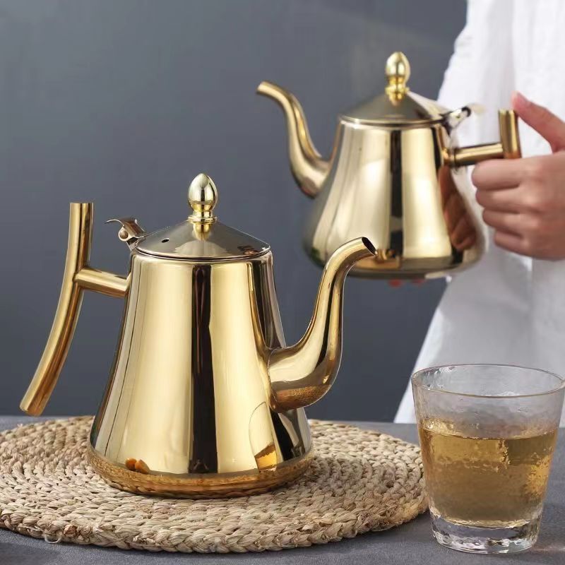 stainless steel teapot for camping out and party with friend portable tea kettle good sell high quality and low price