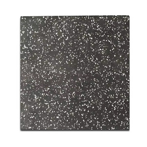 Easy To Clean Black And White Indoor Rubber Floor Mat Indoor Acoustic Shock Absorbing Floor