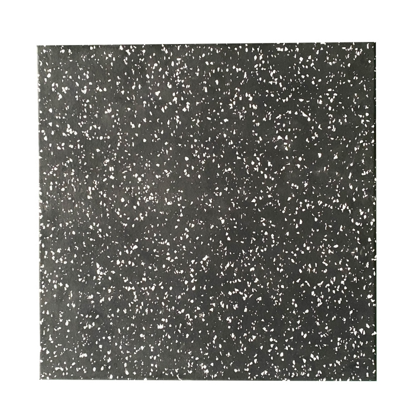 Easy To Clean Black And White Indoor Rubber Floor Mat Indoor Acoustic Shock Absorbing Floor