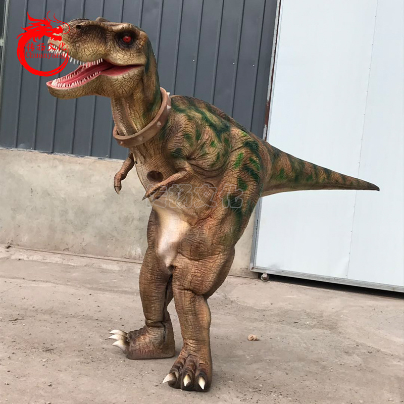 Amusement park products adult realistic dinosaur costume hidden legs dinosaur show costume show costume