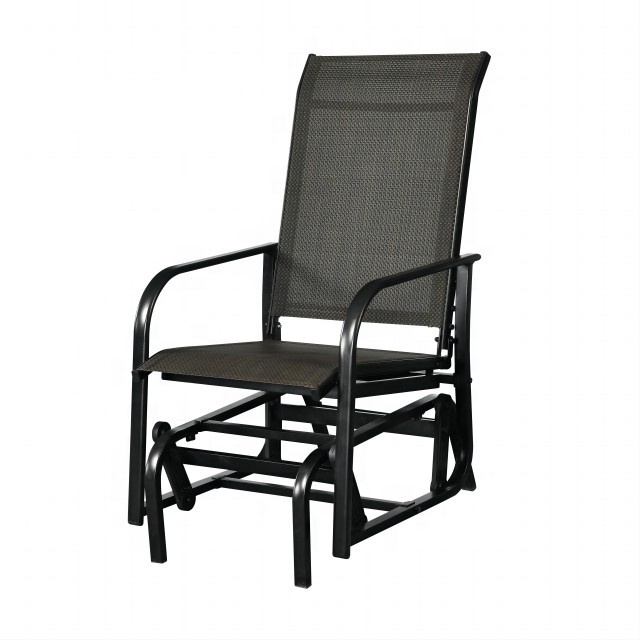 Outdoor studio Cheap glider rocking chair with iron frame