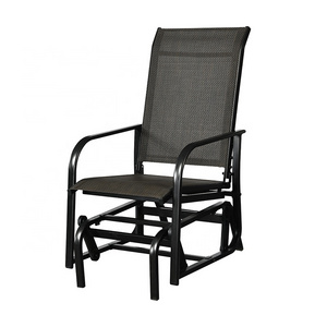 Outdoor studio Cheap glider rocking chair with iron frame