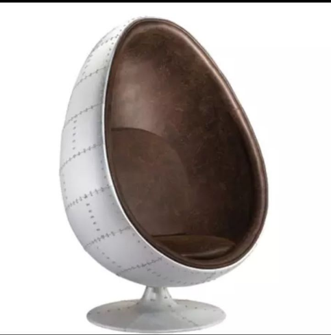 modern fiberglass pod amod speaker relax leather swivel aviation spitfire Stereo fiberglass aluminium pod chair