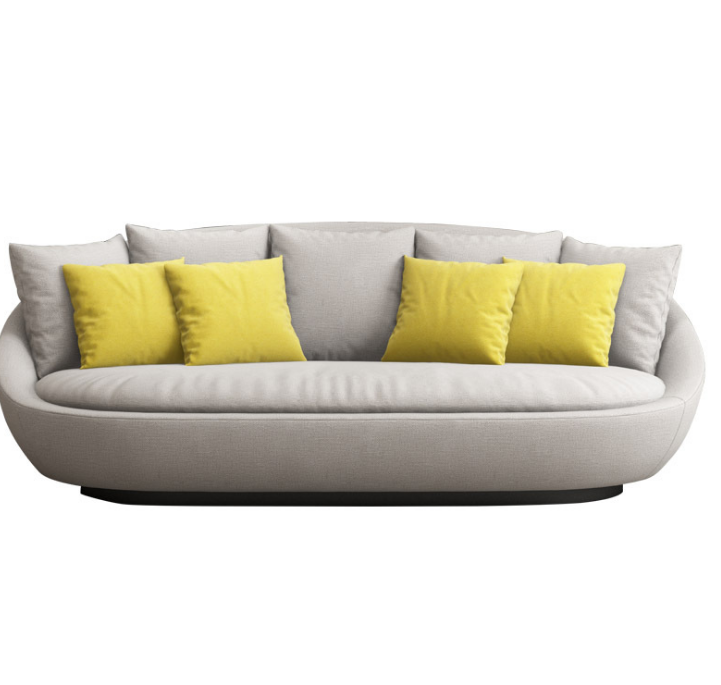 grey velvet upholstered fabric sofa with new design stainless steel base sofa set