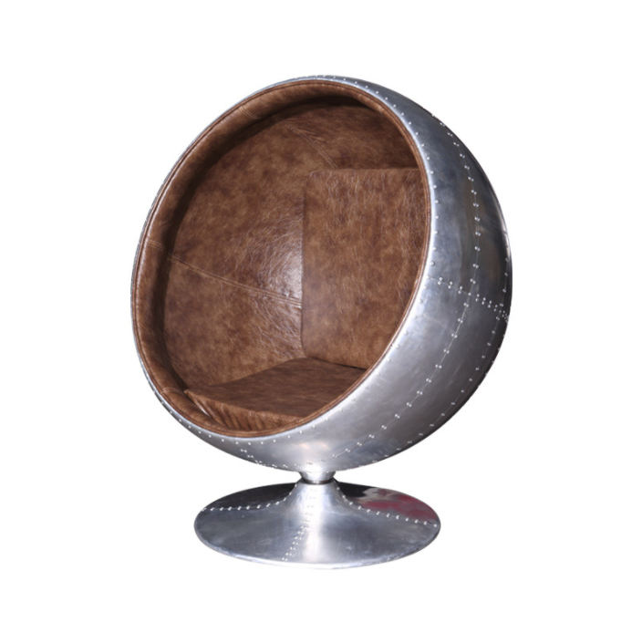 modern fiberglass pod amod speaker relax leather swivel aviation spitfire Stereo fiberglass aluminium pod chair