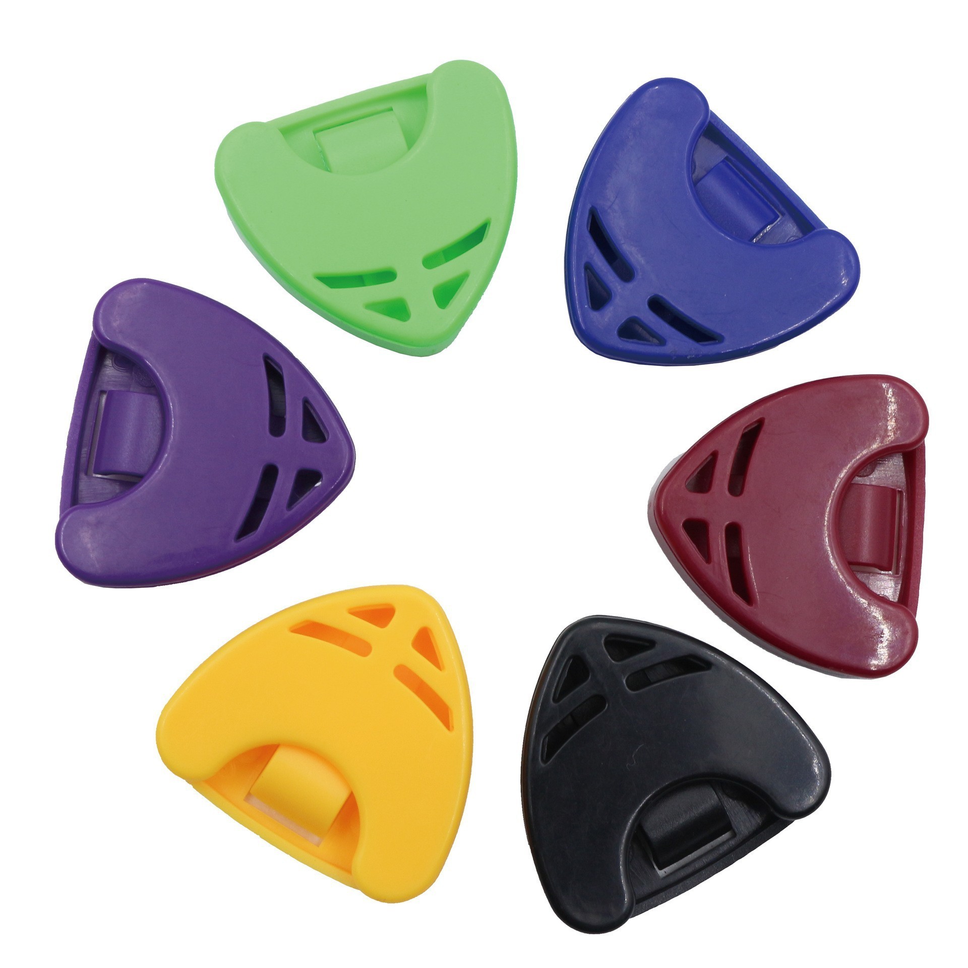 Cheap Price Colorful Heart Shaped Paddle Stick able Guitar Picks Box