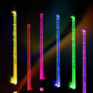 High Quality Durable Switch USB Rechargeable Drumsticks Luminous Drum Stick 5A LED Light up for Electric Drum Player