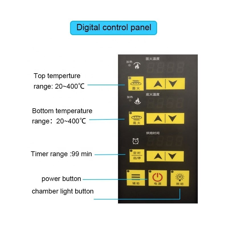 Industrial digital control cake baking  equipment turkish arabic electric bread oven for bakery