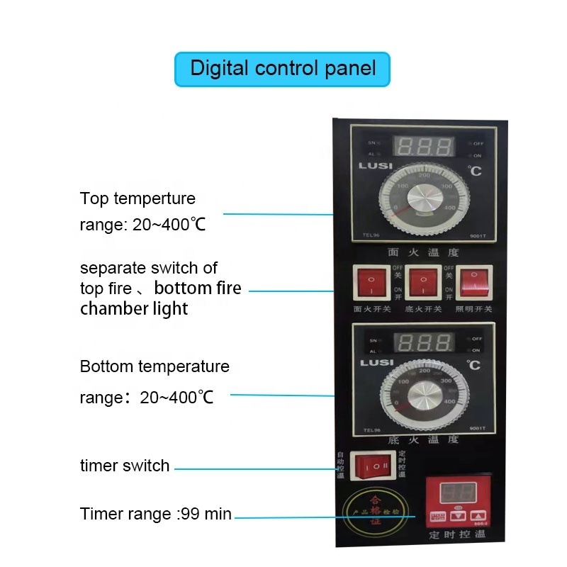 restaurant baking equipment DEM available customized industrial brick pizza auto painting oven