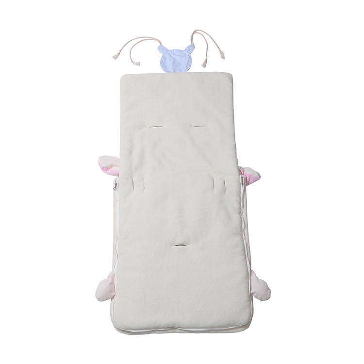 Winter Baby Stroller Sleeping Bag with Moving Rabbit Ears