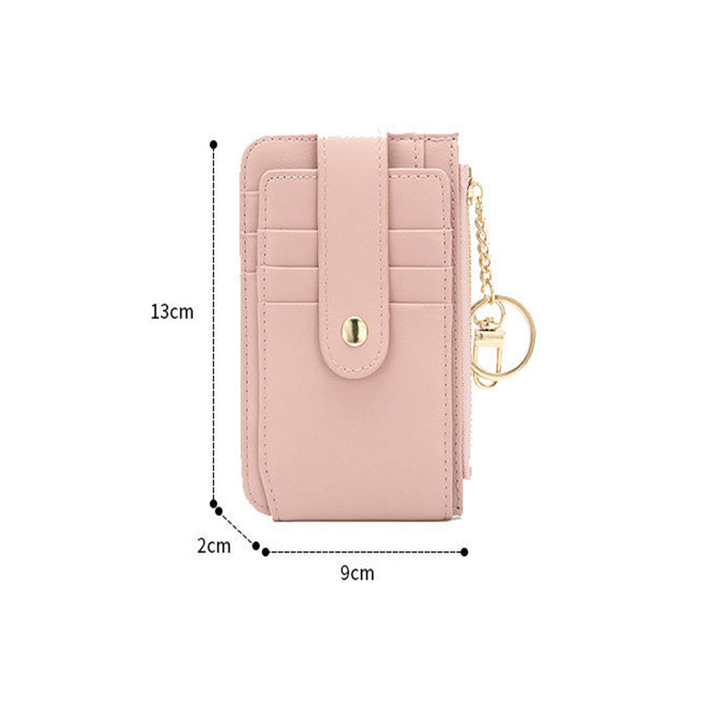 RFID Blocking Leather Wallet Credit Card ID Holder Zip Around Purse Ladies Wallet