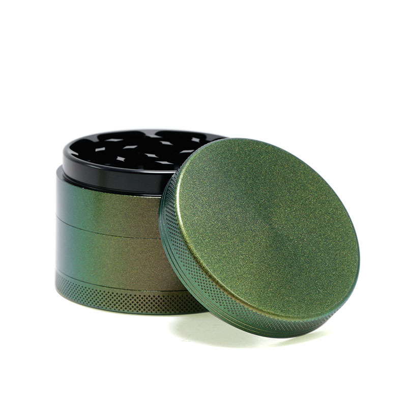 Dazzling Herb Grinders Aluminum Alloy 63mm 4 Layers Change Color Tobacco Grinder