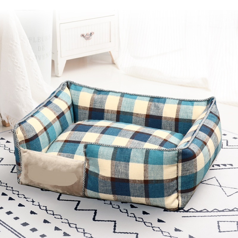 2022 New Design High Quality Pad Pet Bed Dogs Pet Bed Rectangle Dog Couch Large Dog Sofa Bed