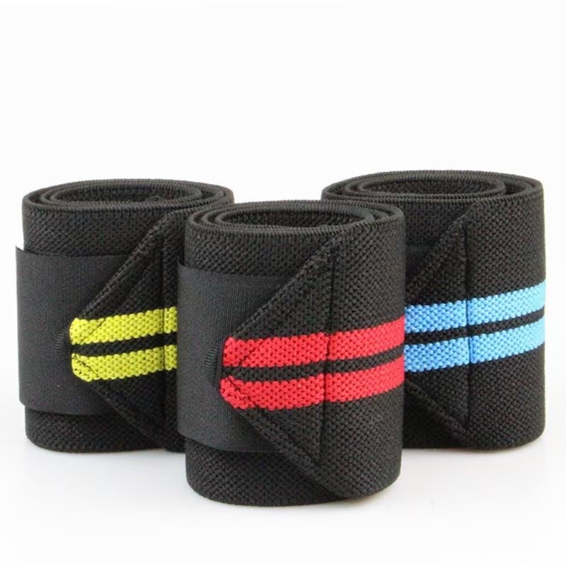 hot sales Custom Logo Wrist Protection Bodybuilding Training Gym Weight lifting Wrist Straps