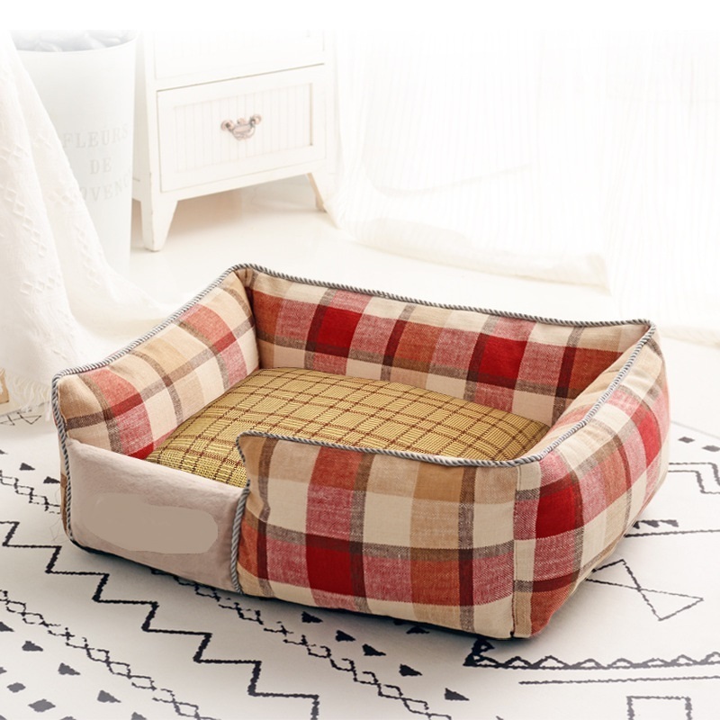 2022 New Design High Quality Pad Pet Bed Dogs Pet Bed Rectangle Dog Couch Large Dog Sofa Bed