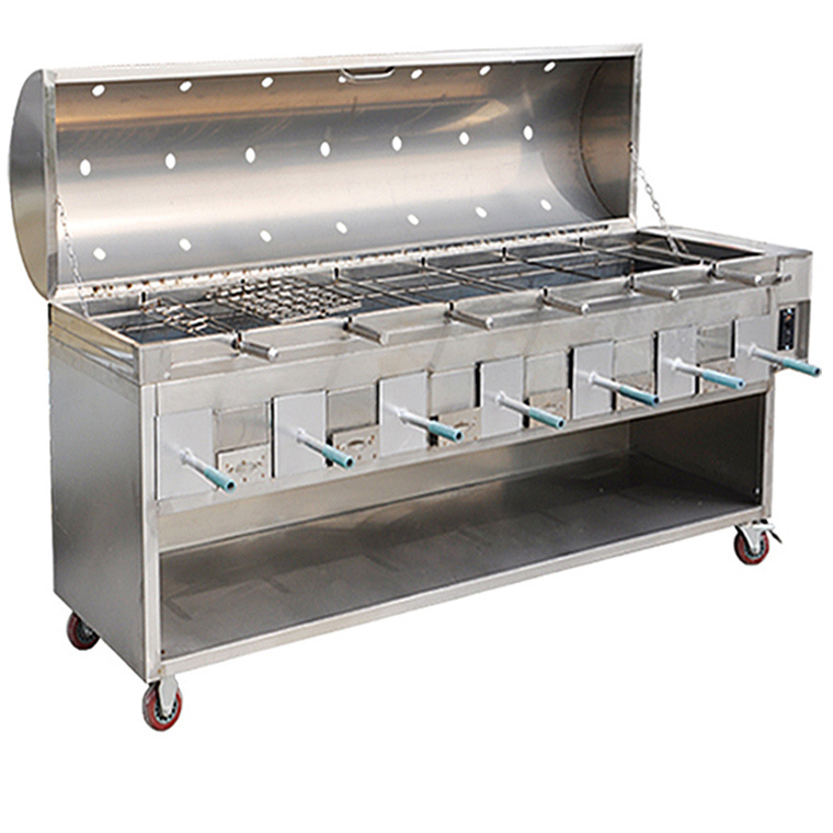 Commercial chicken grill machine  rotisserie large charcoal BBQ grill machine