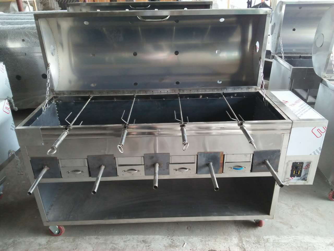 Smokeless Barbecued Shish Kebab Machine Chinese manufacturer pork lamb roasting machine Charcoal  BBQ