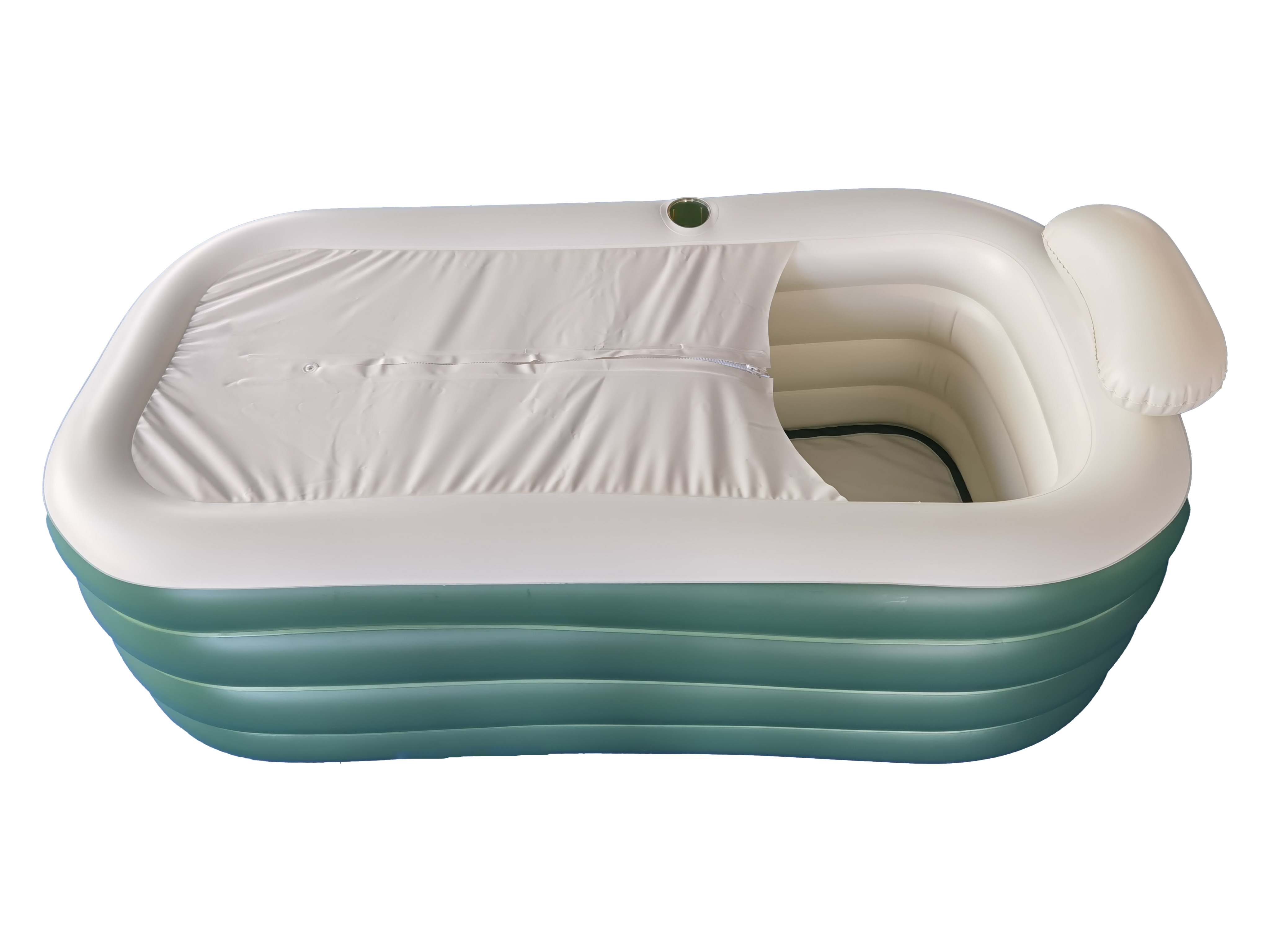 Popular Bathroom Luxury PVC Plastic Inflatable Portable Foldable Ice Soaking Bathtub For Adult