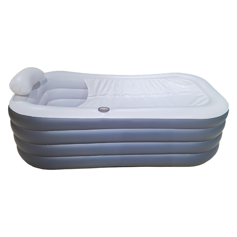 Popular Bathroom Luxury PVC Plastic Inflatable Portable Foldable Ice Soaking Bathtub For Adult