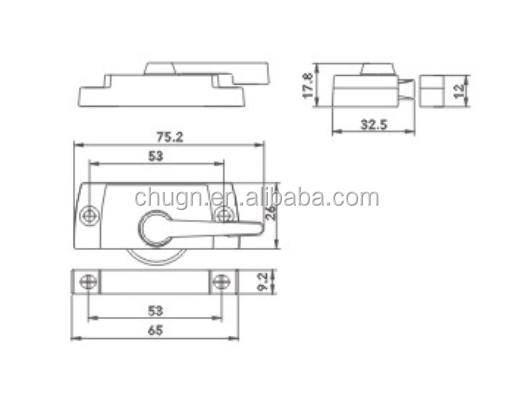 Crescent Lock for Sliding Window window handle