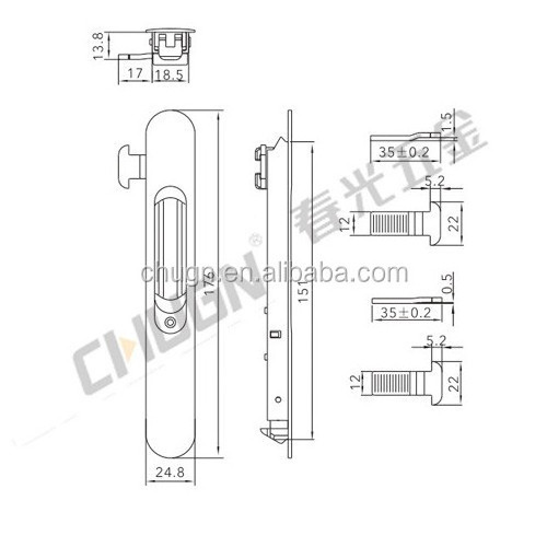 Sliding door hook lock