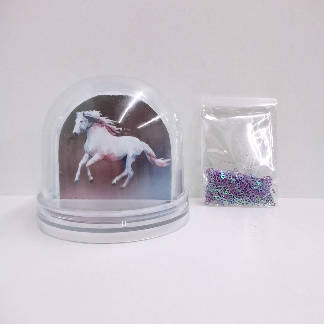 Custom No-Liquid Filled Snow Globe Photo Frame for Christmas Empty with Snow Plastic Frames for Picture Display