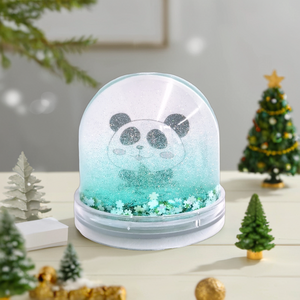 Large Transparent Plastic Snow Globe Photo Frame DIY Dome Glitter Water Snow Ball Frame PS Type Photo Marco Frame