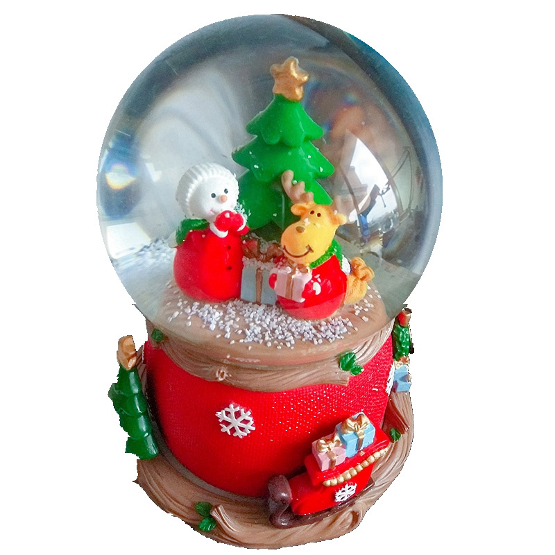 Wholesale Resin and Glass Snow Globe Decorations Cartoon Style Fairy and Music Themed Water Ball for Home Decoration