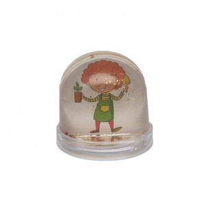 8.5x9cm Acrylic Snow Globe Frame DIY Kit with Resin for Anime-Themed Animal Model Home Decor and Gift Crafting