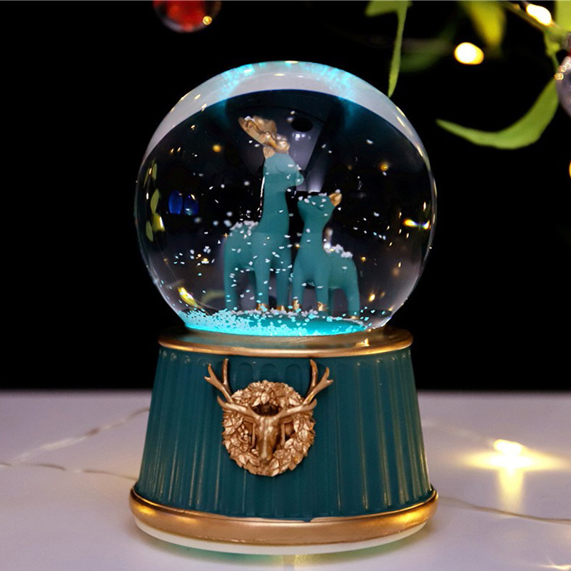 Personalized Christmas Snow Globe Hot Sale Resin Model of Fairy Unicorn Queen for Home Decoration Gifts Souvenirs Germany