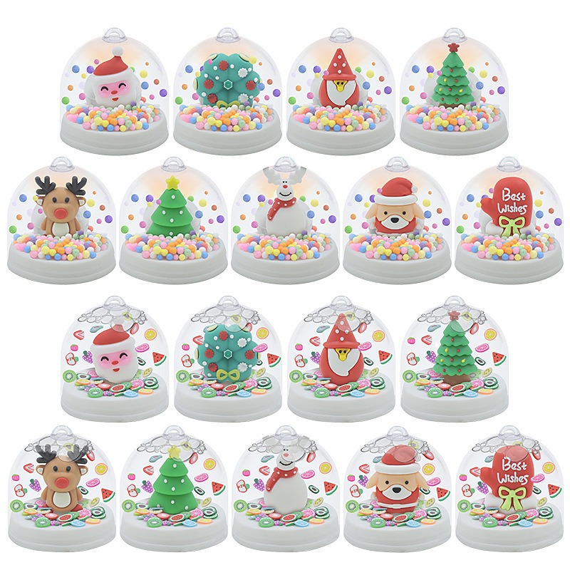 Kids Snow Making Experiment Kit With 3 Pieces Snow Globe Different Color Set For Christmas Gifts