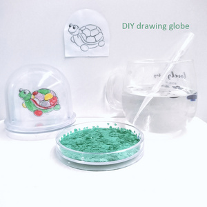 Wholesale Kids Interactive DIY Photo Frame Plastic Water Snow Globe Craft from China Factory Empty Snow Globe