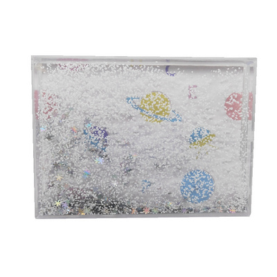 Custom Shiny Glitter 5x7 Fountain Water Photo Frame Snow Globe Water