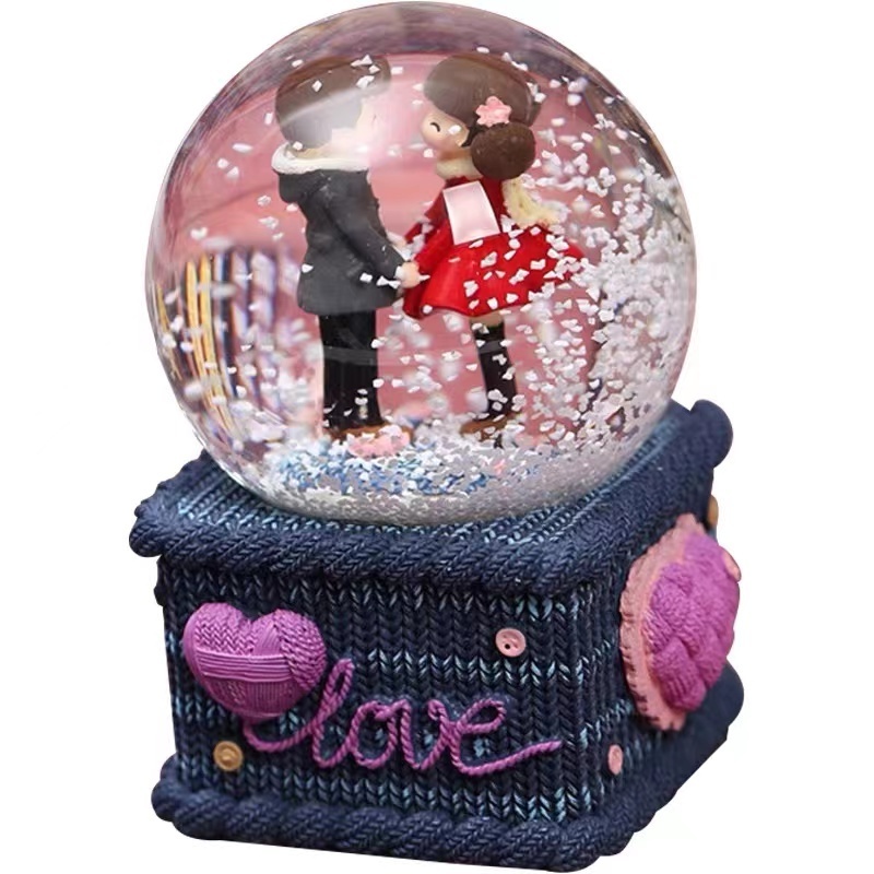 Personalized Wedding Souvenir Snow Globe Wedding Snow Ball Wedding Decoration Couple Snow Globe