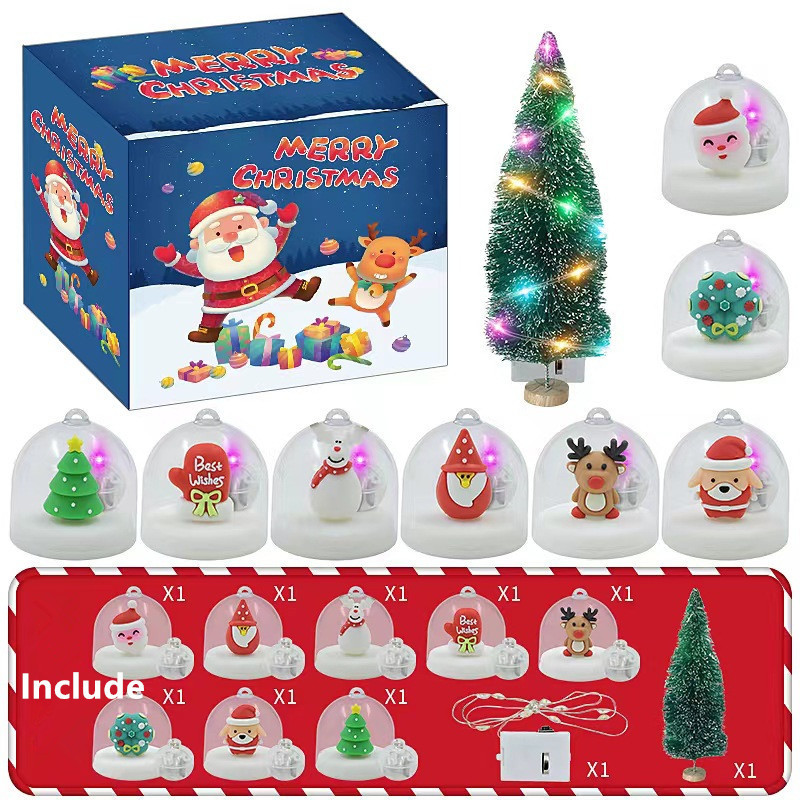 Kids Snow Making Experiment Kit With 3 Pieces Snow Globe Different Color Set For Christmas Gifts