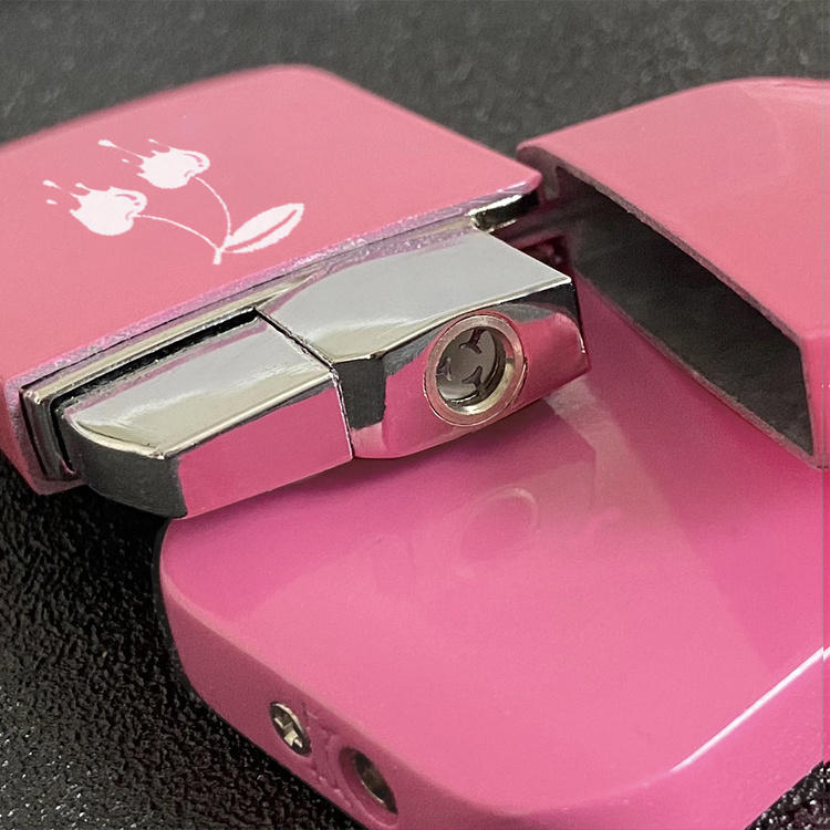 Wholesale Pink  Lighter Windproof Pink Flame Cute Lighter for Girls Gift