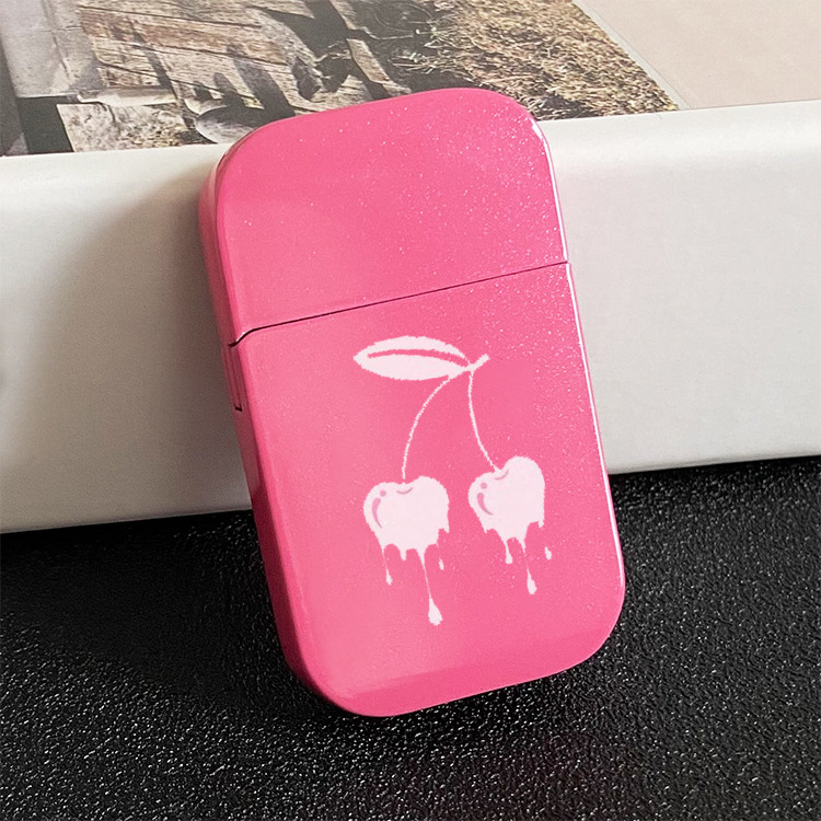 Wholesale Pink  Lighter Windproof Pink Flame Cute Lighter for Girls Gift