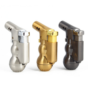 pistol torch lighters jet flame lighter metal flame gas lighter