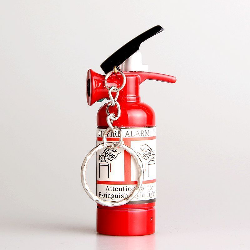 Creative small fire extinguisher pendant type grinding wheel lighter wholesale