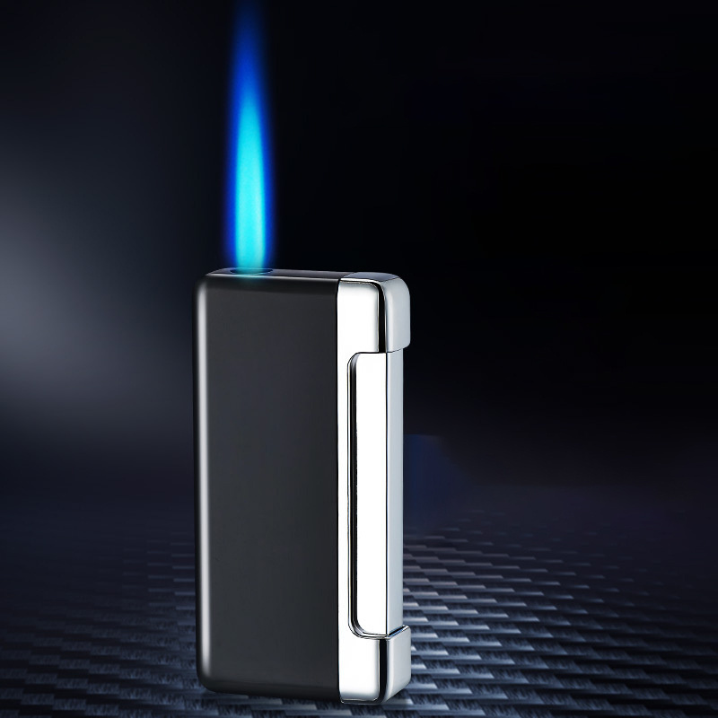 Wholesale Custom Inflatable Torch Lighter Triple Jet Flame Cigar Lighter With Cigar refillable Butane Gas