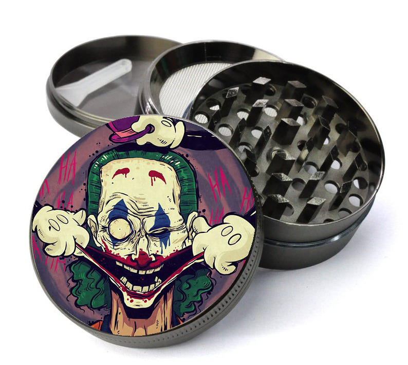 Custom print logo metal manual Aluminum alloy 40mm crusher grinder bud grinders