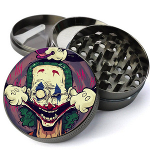 Custom print logo metal manual Aluminum alloy 40mm crusher grinder bud grinders