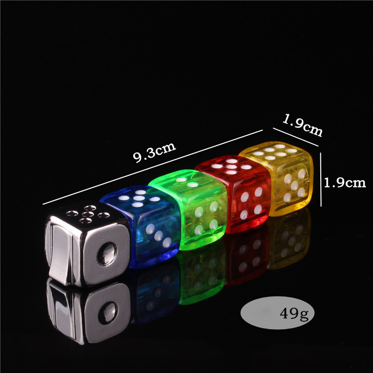 Wholesale butane gas creative lighters personality mini tiny tricky funny cigarette lighter promotion Dice lighters