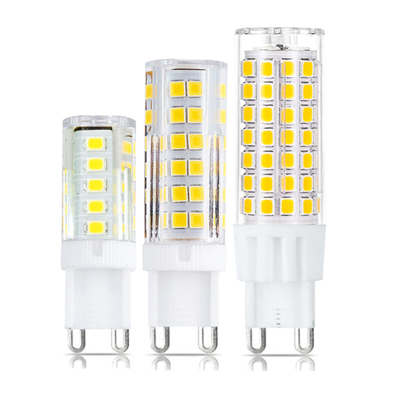 AC220V 5W 7W 9W High Brightness LED Corn Bulb G9 Ceramic Lamp Cool and Warm White Light 3000K 6000K Replace Regular Halogen Lamp