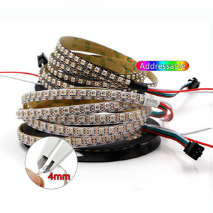 4mm Narrow SK6812 LED Magic Color Strip Long 5m 60 144 LEDs/M Individually Addressable SMD 3535 RGB Digital Pixel Light Bar DC5V