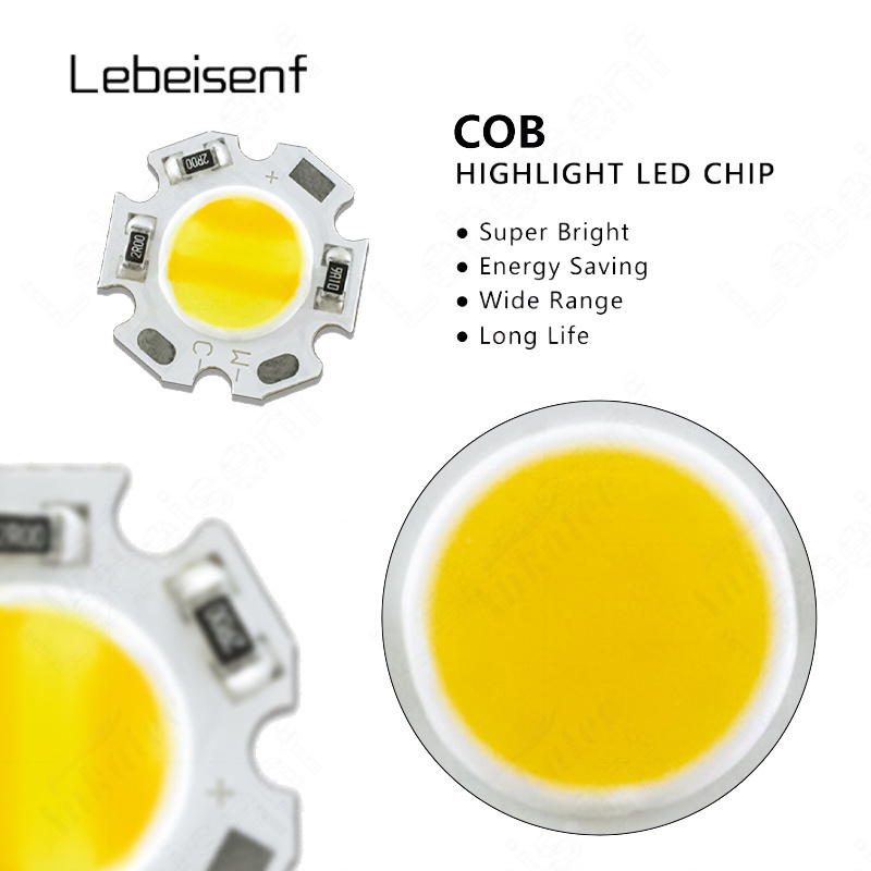 Constant Voltage DC 12V 24V 3W 5W 7W LED COB Chip 11mm Surface Light Source 20mm Aluminum White Warm Dual Color 2600-6500K Lamp