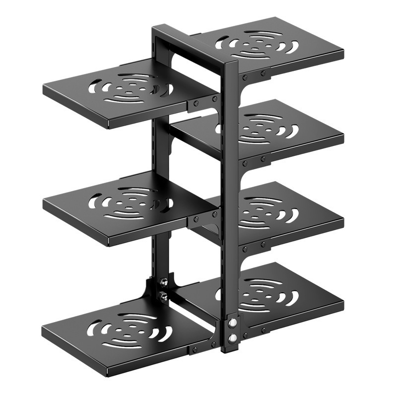 Pots and Pans Storage Rack Kitchen Shelving under Sink Cabinets Multi-layer Adjustable Pot Holder Countertop for Side Dish Rack