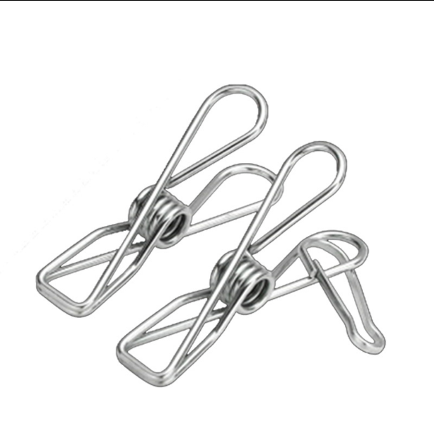 Custom stainless steel clothespin lengthened Solid peg clothespin long wire clip, office clip household clothes clip