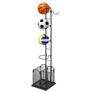 Basketball Ball Storage Rack Holder Ball Organizer for Garage Equipment Indoor Display Stand for Basketball Football